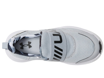 Under Armour Boy's Surge 3 Slip-On Print (Big Kid) Mod Gray/Black/Black 6.5 Big Kid M