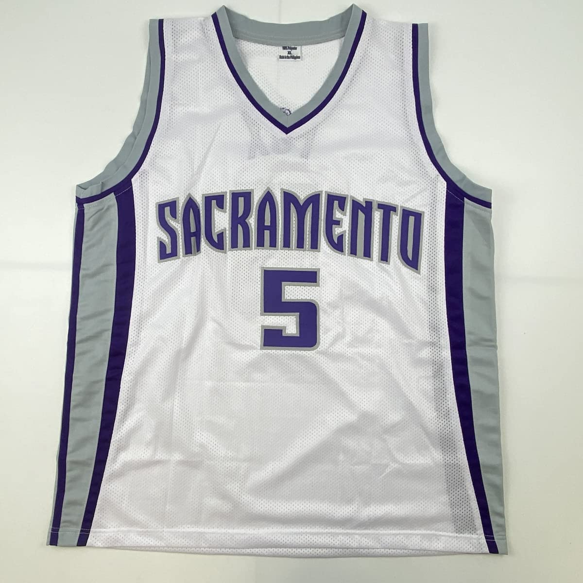 Autographed/Signed De'Aaron Fox Sacramento White Basketball Jersey Beckett BAS COA
