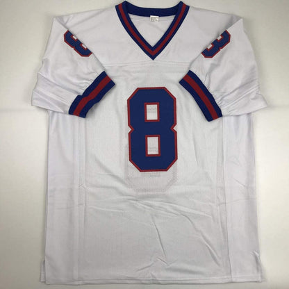 Autographed/Signed Daniel Jones New York Color Rush Football Jersey JSA COA