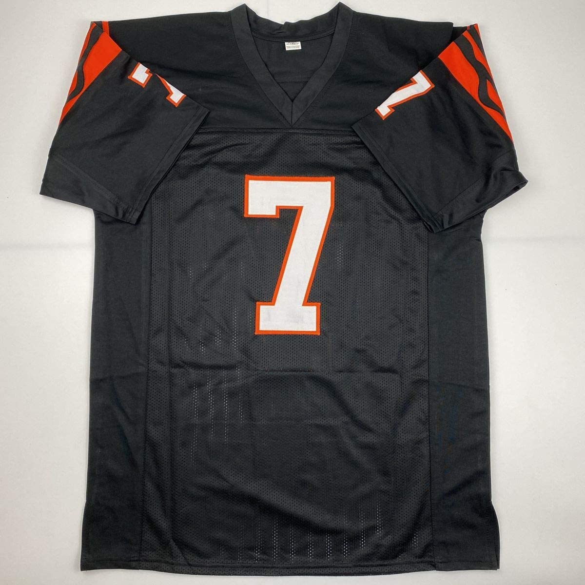 Autographed/Signed Boomer Esiason Cincinnati Black Football Jersey JSA COA