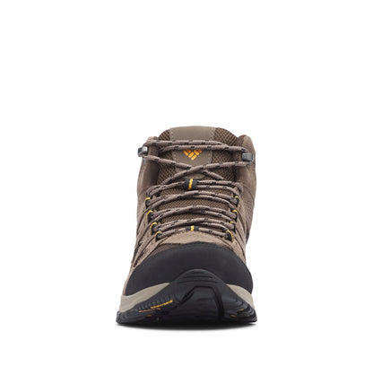 Columbia Men's Crestwood Mid Waterproof, Cordovan/Squash, 10.5