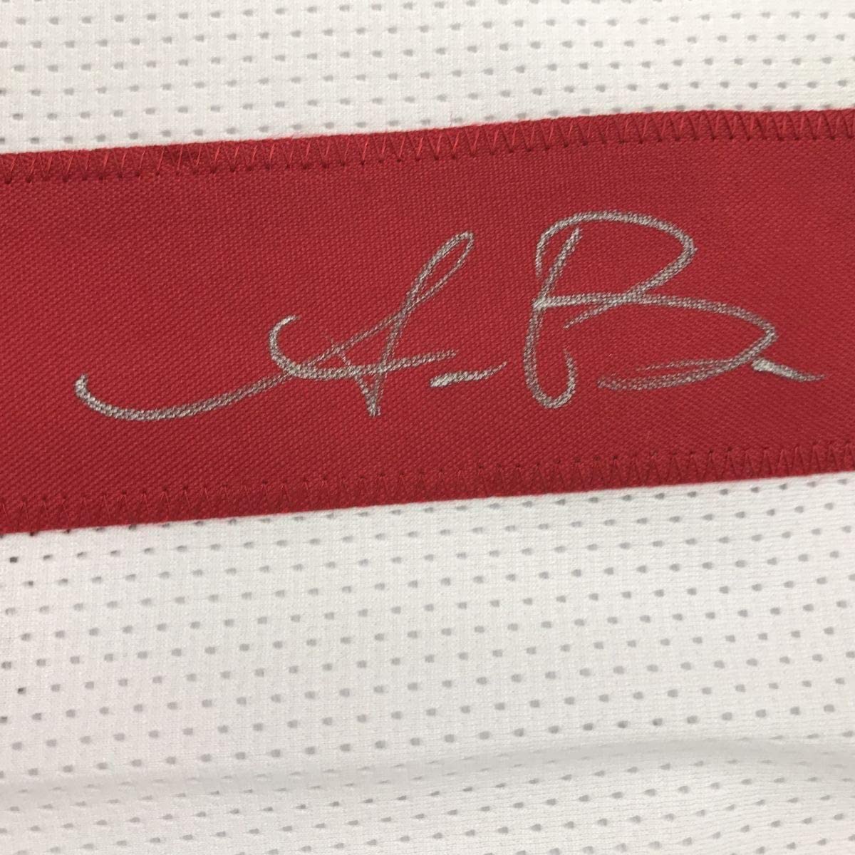 Framed Autographed/Signed AJ A.J. Brown 35x39 Ole Miss White College Football Jersey JSA COA