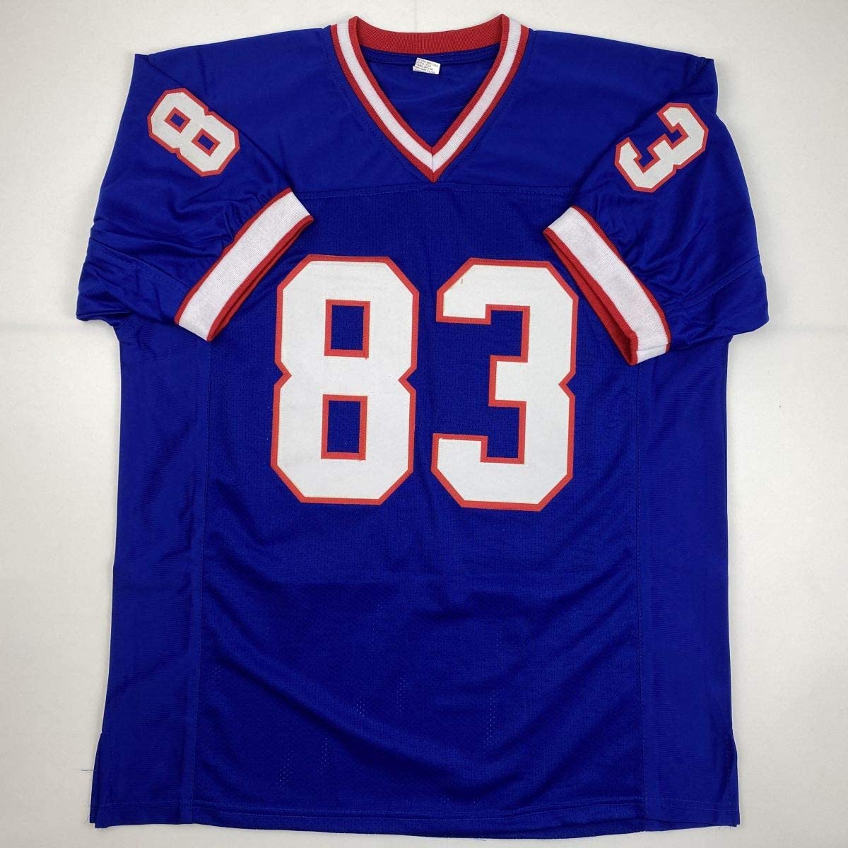 Autographed/Signed Andre Reed HOF 14 Buffalo Blue Football Jersey PSA/DNA COA