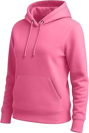 URBAN BUCK Womens Neon Pullover Hooded Sweatshirt Long Sleeves High Visibility Athletic Hiking Hoodie