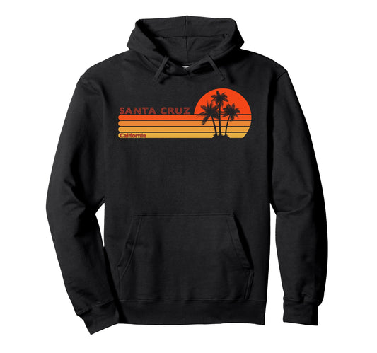 Santa Cruz California Sunset Hoodie - Graphic Print Men Women