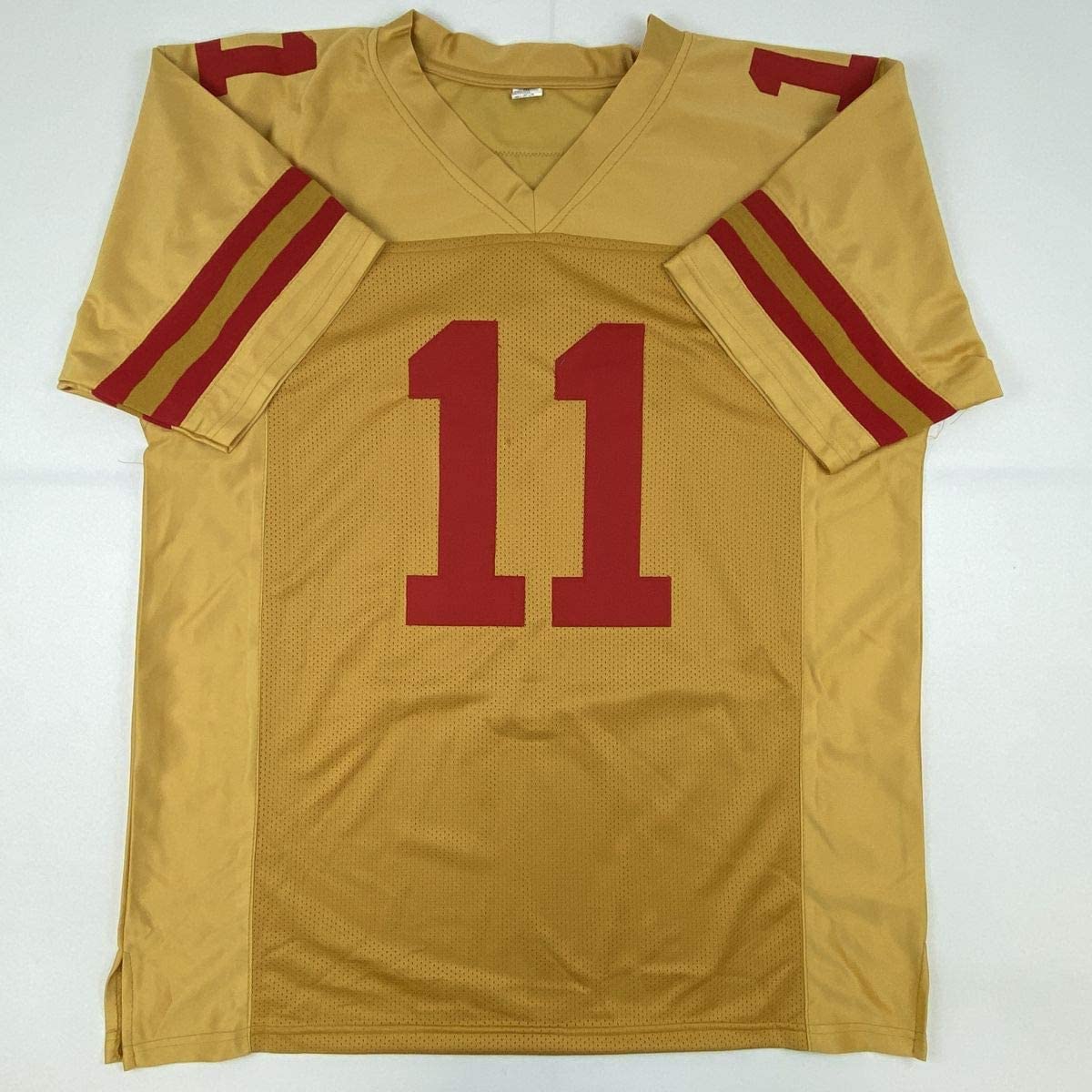 Autographed/Signed Brandon Aiyuk San Francisco Gold Football Jersey Beckett BAS COA