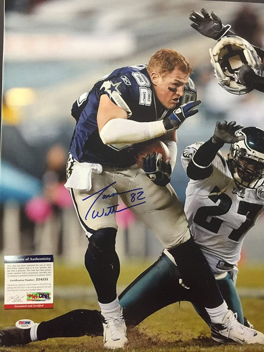 Autographed/Signed Jason Witten Dallas Cowboys 16x20 Football Photo PSA/DNA COA