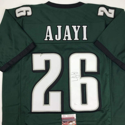 Autographed/Signed Jay Ajayi #26 Philadelphia Green Football Jersey JSA COA