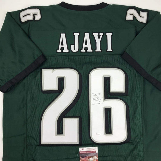 Autographed/Signed Jay Ajayi #26 Philadelphia Green Football Jersey JSA COA