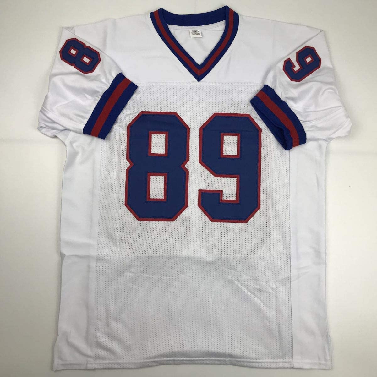 Autographed/Signed Mark Bavaro New York White Football Jersey PSA/DNA COA
