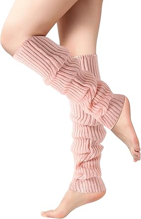 Pleneal Leg Warmers for Women - Leg Warmers 80s Ribbed Knitted Long Socks for Yoga Party Sports Fashion Accessories