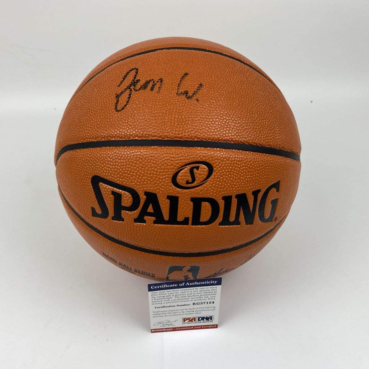 Autographed/Signed Zion Williamson New Orleans Pelicans Full Size F/S Spalding Basketball PSA/DNA COA