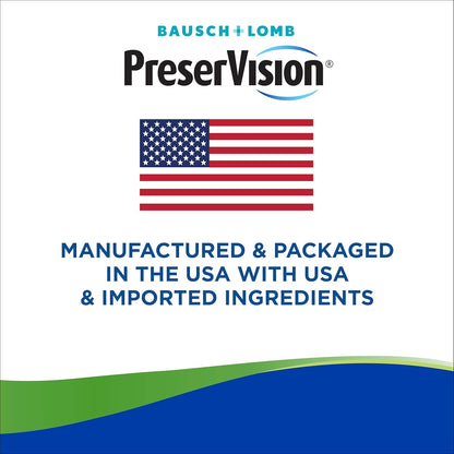 PreserVision AREDS 2 Eye Vitamins, Lutein and Zeaxanthin Supplement with Vitamin C, Vitamin E,Zinc, and Copper, 130 Softgels