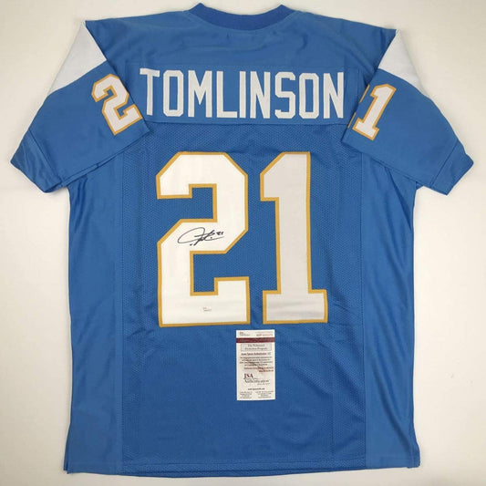 Autographed/Signed LaDainian Tomlinson San Diego Powder Blue Football Jersey JSA COA