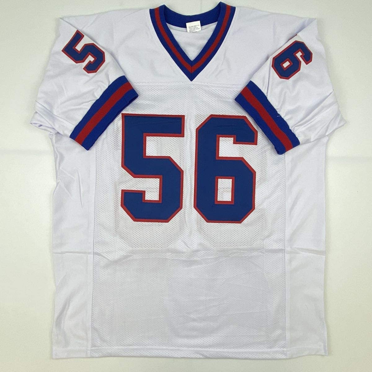 Autographed/Signed Lawrence Taylor HOF 99 New York White Football Jersey JSA COA