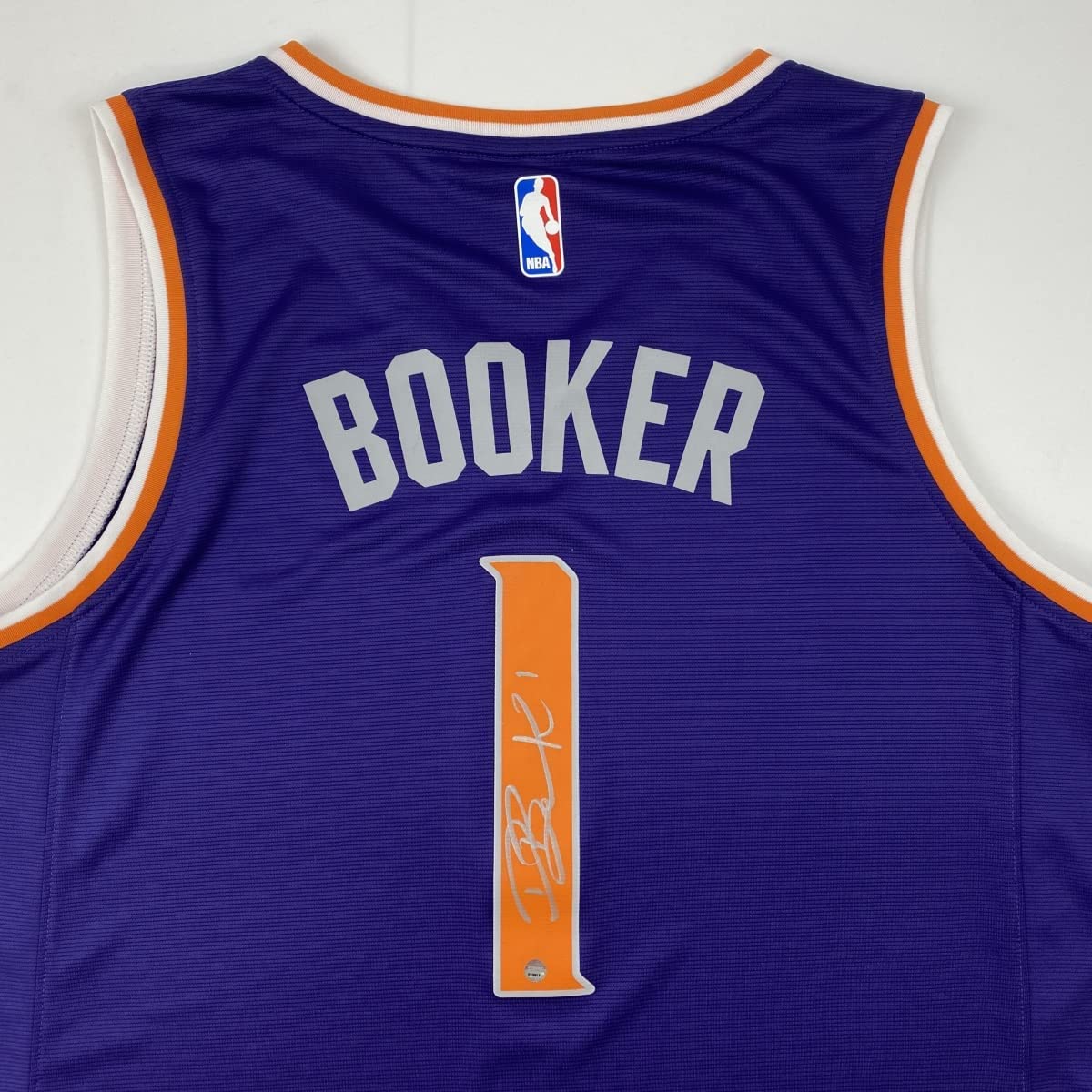 Autographed/Signed Devin Booker Phoenix Purple Basketball Jersey Steiner Sports COA