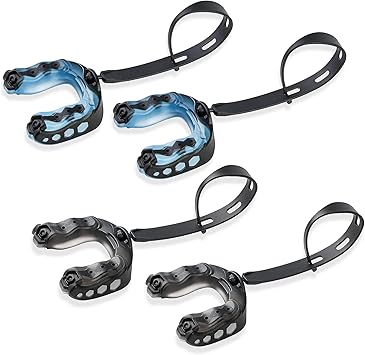 4Pack Football Mouth Guard with Strap, Soft Youth Mouth Guard Football Mouthpiece, Professional MouthGuard Sports for Boxing, MMA, Hockey, Rugby, Basketball for Adult and Youth