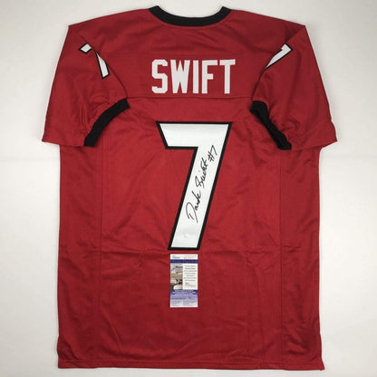 Autographed/Signed D'Andre Swift Georgia Red College Football Jersey JSA COA