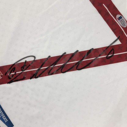 Autographed/Signed Cristiano Ronaldo Portugal White World Cup Soccer Futbol Jersey Beckett BAS COA