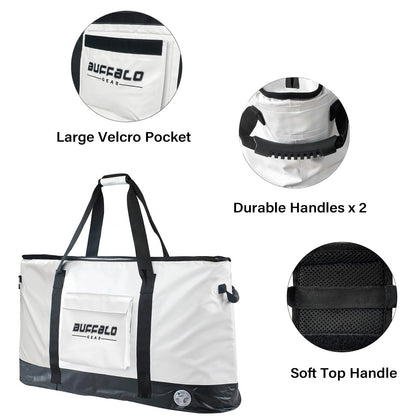 105QT Fish Cooler Bag with YKK Zipper, Flat Bottom