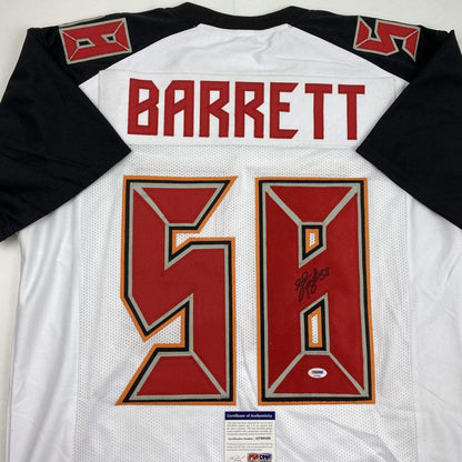 Autographed/Signed Shaquil Barrett Tampa Bay White Football Jersey PSA/DNA COA