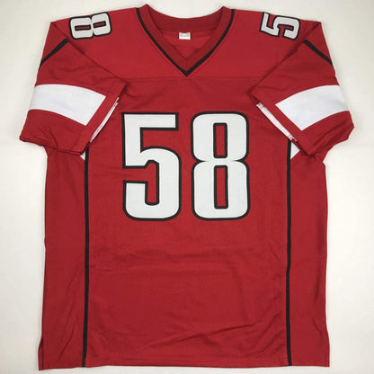 Autographed/Signed Jordan Hicks Arizona Red Football Jersey JSA COA