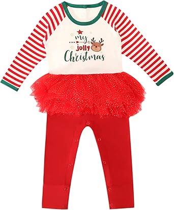 Baby Girl Romper-Viscose Made from Bamboo, Long Sleeve Jumpsuit Infant Coverall Toddler Outfit with Tulle Dress