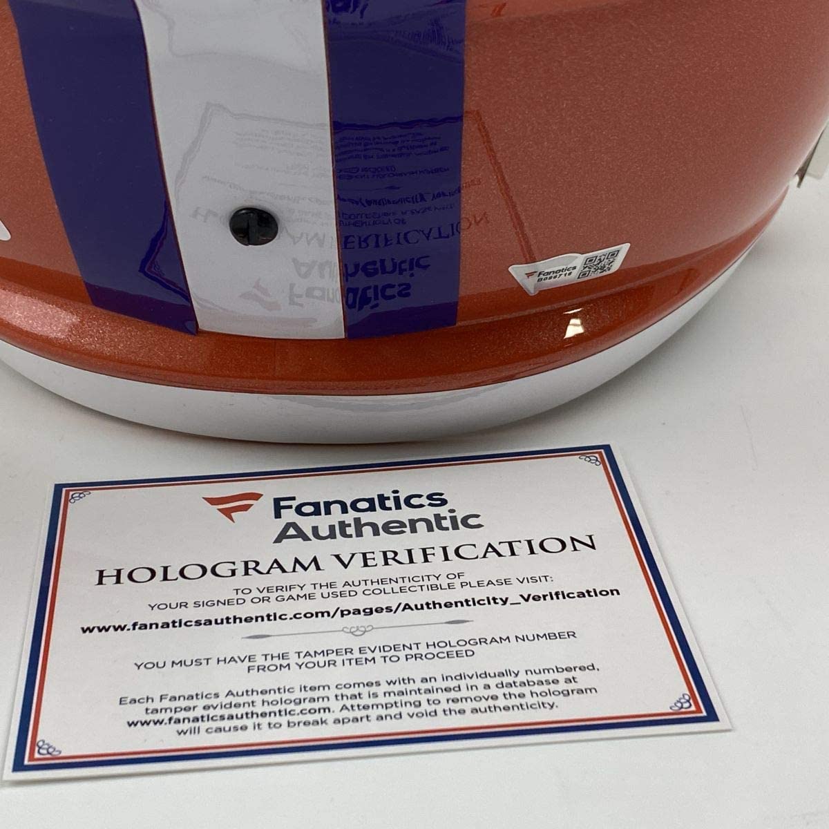 Autographed/Signed Trevor Lawrence Clemson Tigers Full Size FS F/S Replica College Football Helmet Fanatics COA