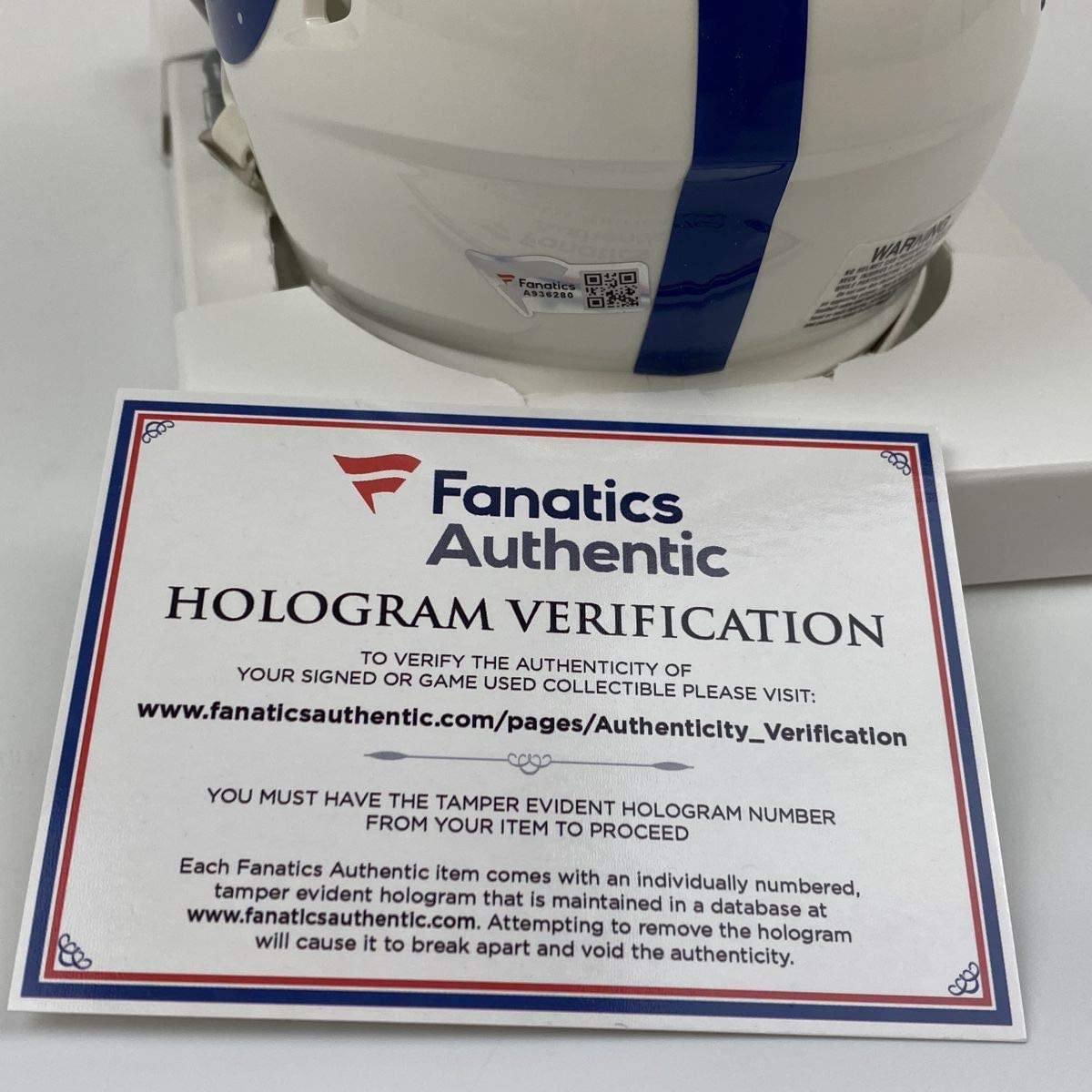 Autographed/Signed Jonathan Taylor Indianapolis Colts Football Mini Football Helmet Fanatics COA