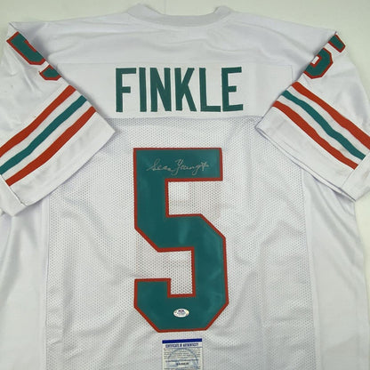 Autographed/Signed Sean Young Ray Finkle Miami White Ace Ventura Movie Football Jersey PSA/DNA COA