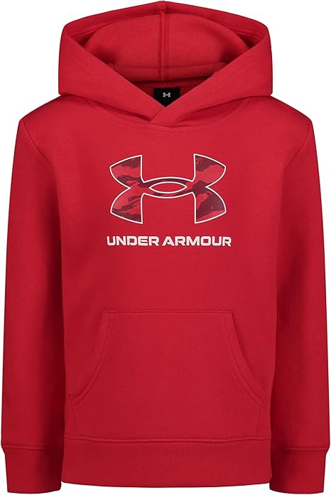 Under Armour UA RIVAL PRINT FILL HOODIE, Fire Red, 3T