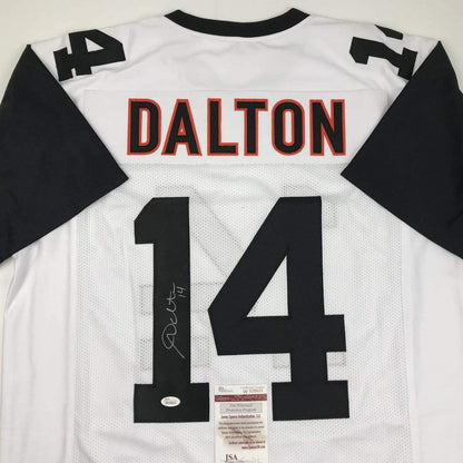 Autographed/Signed Andy Dalton Cincinnati Color Rush Football Jersey JSA COA