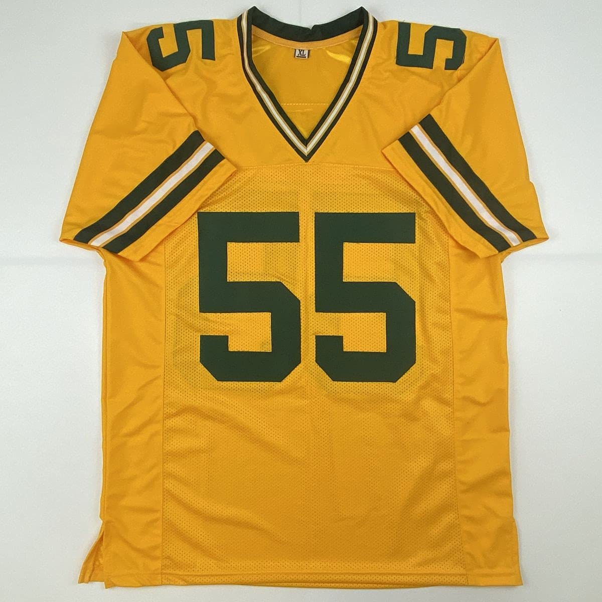 Autographed/Signed Za'Darius Smith Green Bay Yellow Football Jersey JSA COA