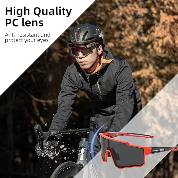 ROCKBROS Polarized Cycling Sunglasses UV400 Protection TR90 Frame Unisex