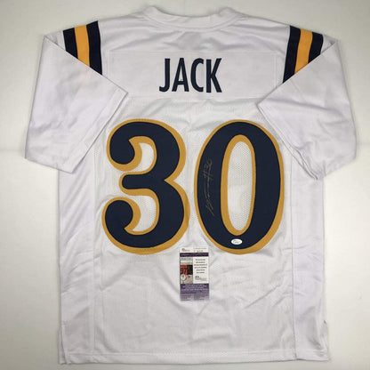 Autographed/Signed Myles Jack UCLA White College Football Jersey JSA COA