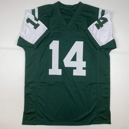 Autographed/Signed Sam Darnold New York Green Rookie Football Jersey Beckett BAS COA