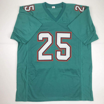 Autographed/Signed Xavien Howard Miami Teal Football Jersey PSA/DNA COA