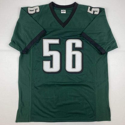 Autographed/Signed Chris Long Philadelphia Green Football Jersey JSA COA