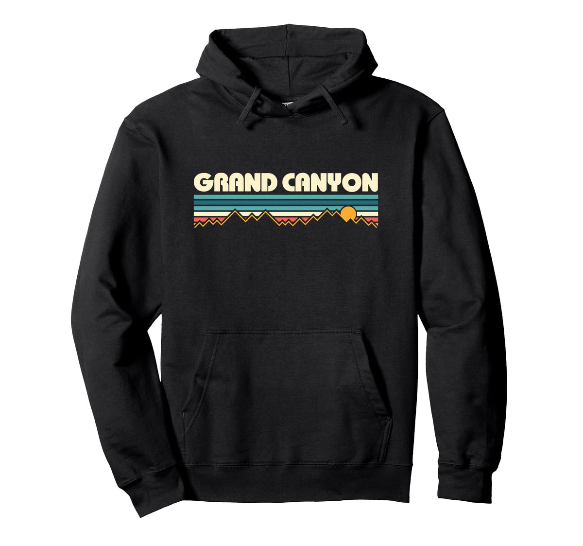 Grand Canyon 80S Sunset Hoodie - Fun Novelty Design Men Women