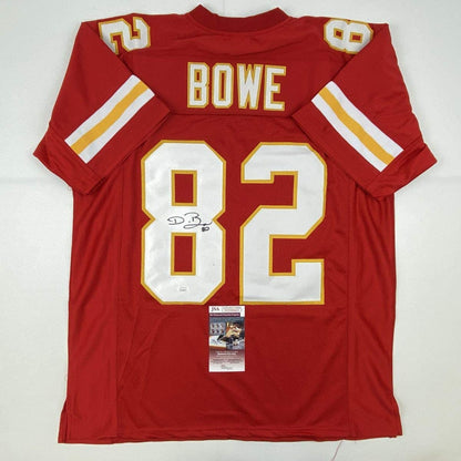 Autographed/Signed Dwayne Bowe Kansas City Red Football Jersey JSA COA
