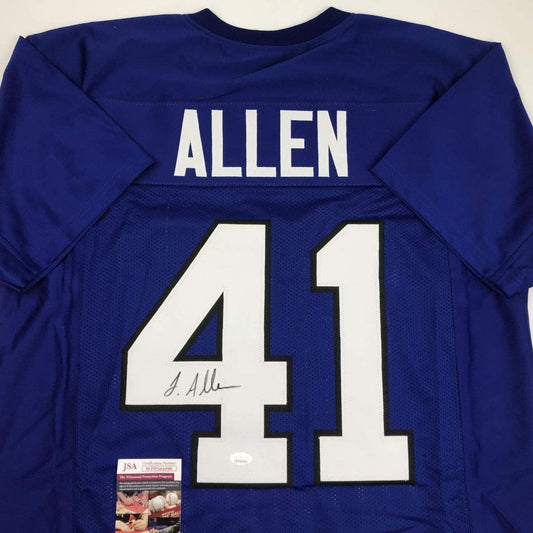 Autographed/Signed Josh Allen Kentucky Blue College Football Jersey JSA COA