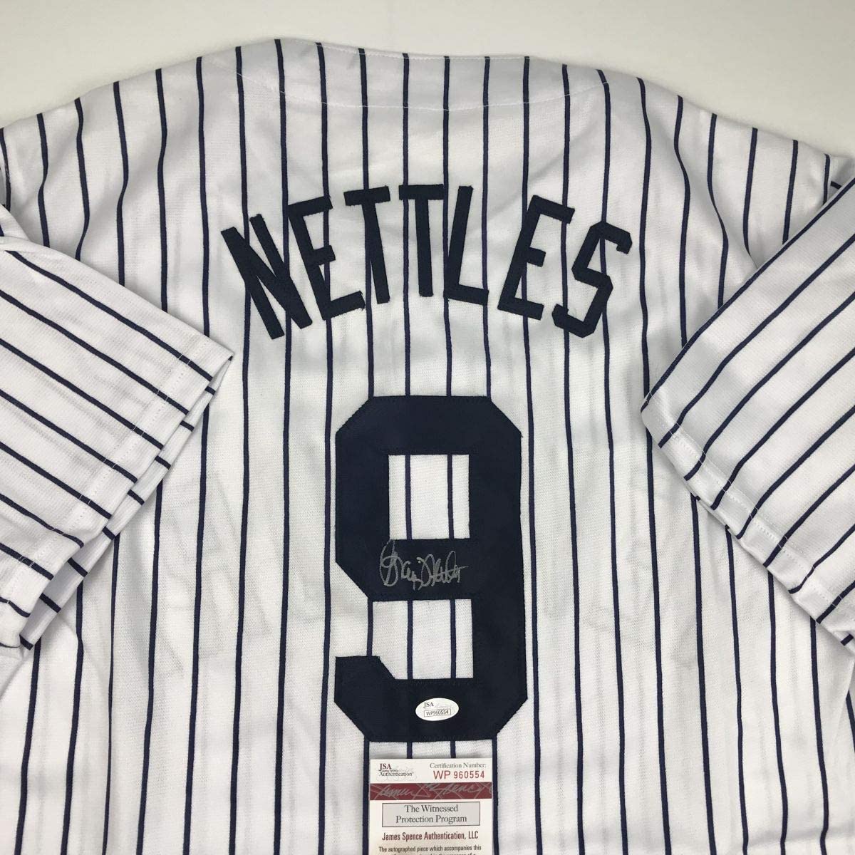 Autographed/Signed Graig Nettles New York Pinstripe Baseball Jersey JSA COA