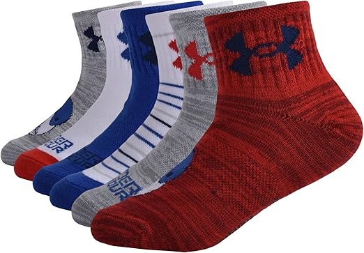 Under Armour Boys' Multi Pack Quarter Sock