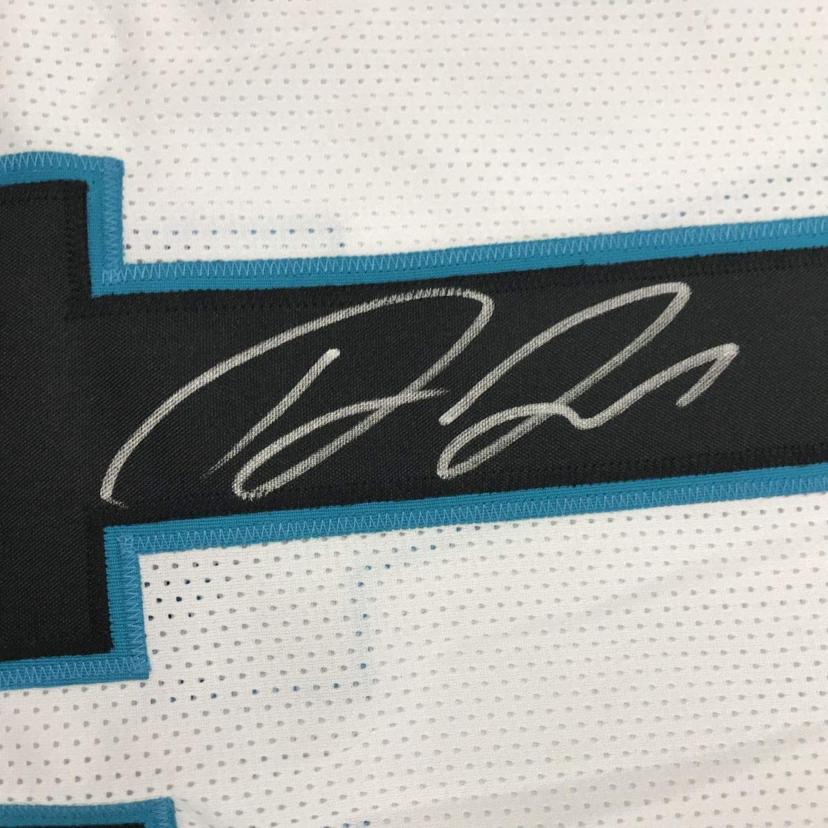 Autographed/Signed Devin Funchess Carolina White Football Jersey JSA COA