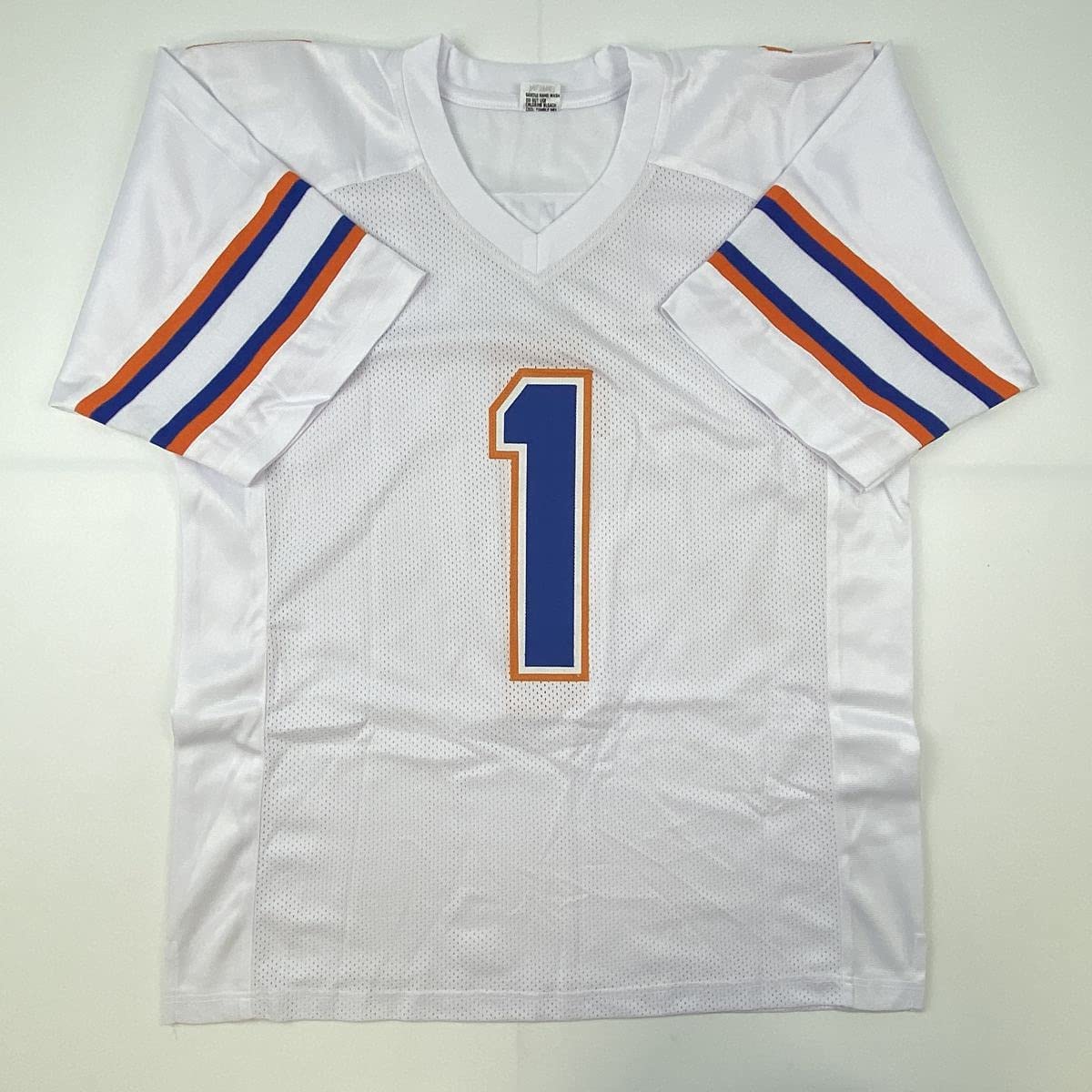 Autographed/Signed Kadarius Toney Florida White College Football Jersey JSA COA