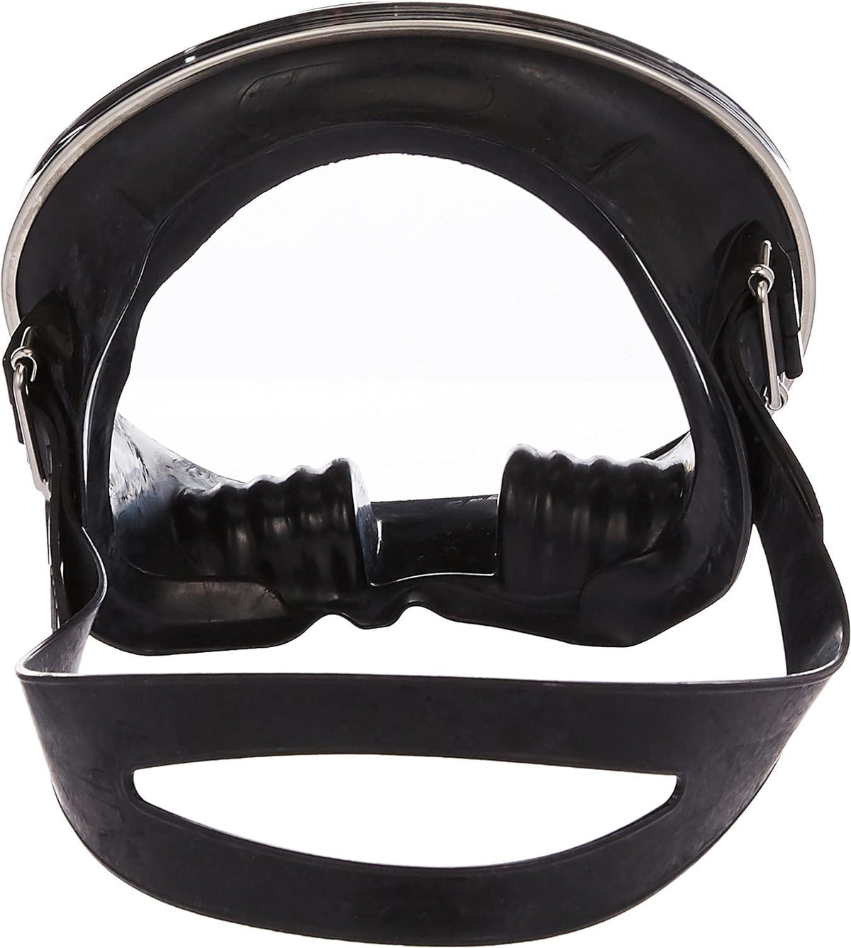 Spearfishing Free Dive Stainless Steel Oval Shape Classic Rubber Mask