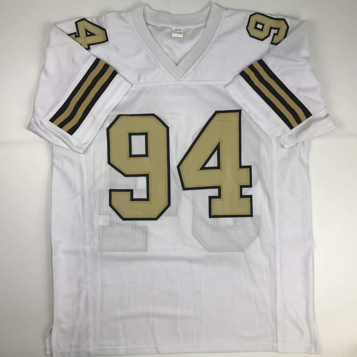 Autographed/Signed Cameron Cam Jordan New Orleans Color Rush Football Jersey JSA COA