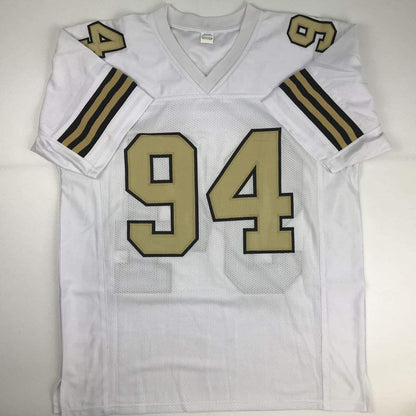 Autographed/Signed Cameron Cam Jordan New Orleans Color Rush Football Jersey JSA COA