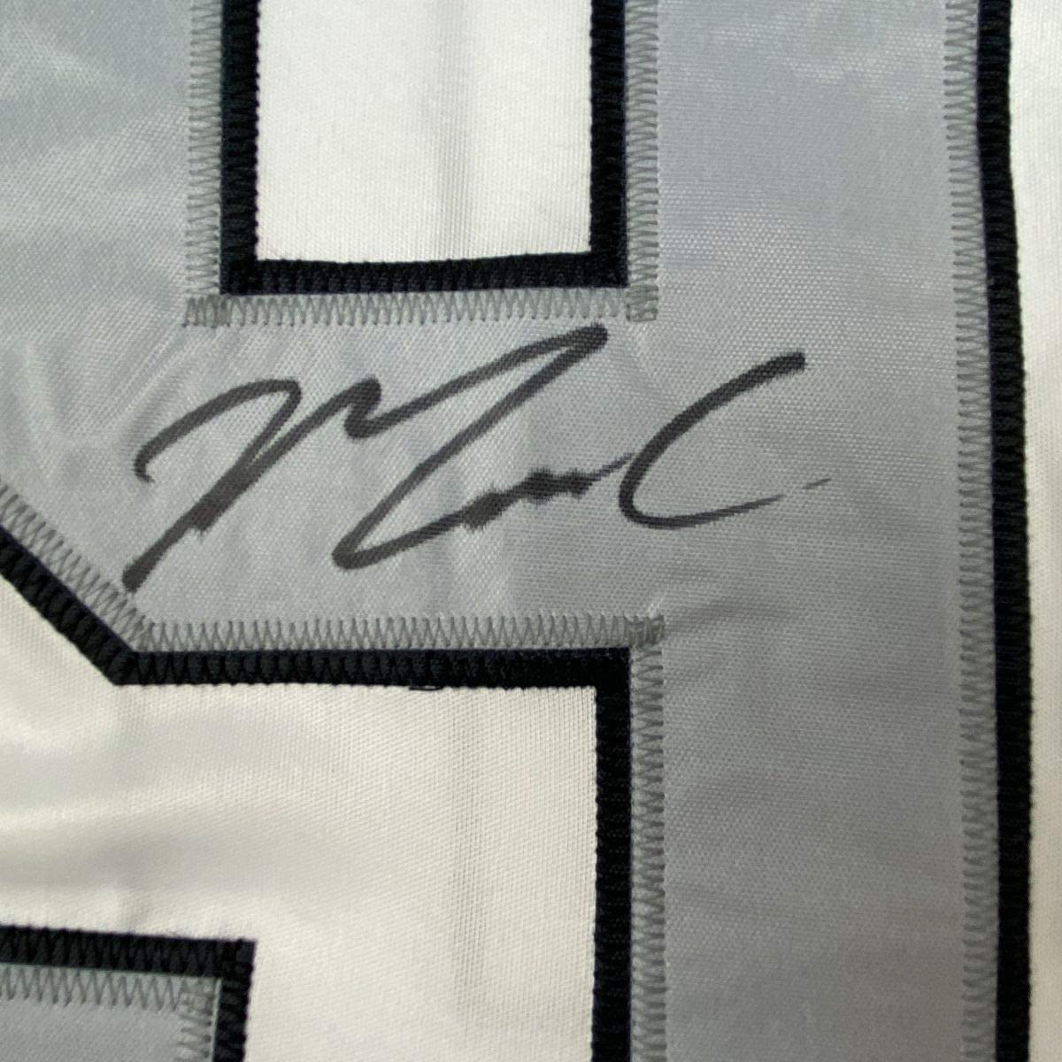 Autographed/Signed Maxx Crosby Las Vegas Oakland Color Rush Football Jersey JSA COA