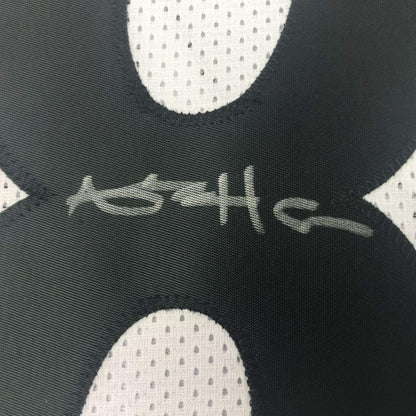 Autographed/Signed Antonio Brown Pittsburgh White Football Jersey Beckett BAS COA